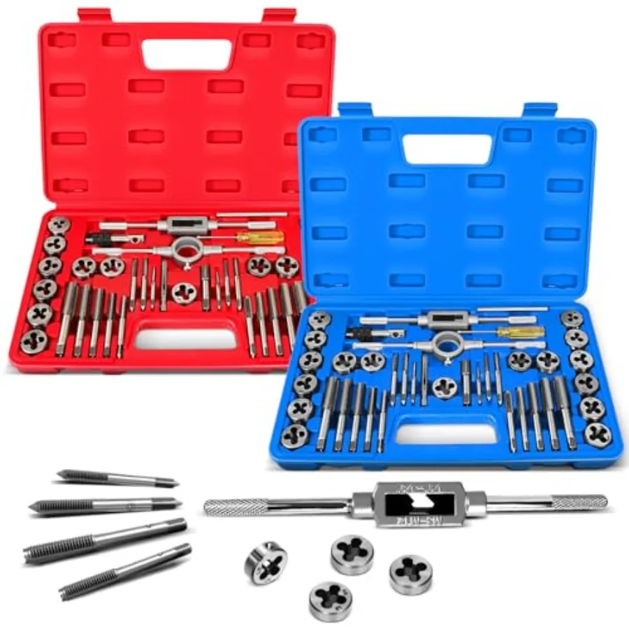 80pcs Tap and Die Set Metric M3, M4, M5, M6, M7, M8, M10, M12 Tap Set and Die Set Thread Repair Kits for Threading and Rethread
80pcs Tap and Die Set Metric M3, M4, M5, M6, M7, M8, M10, M12 Tap Set and Die Set Thread Repair Kits for Threading and Rethread