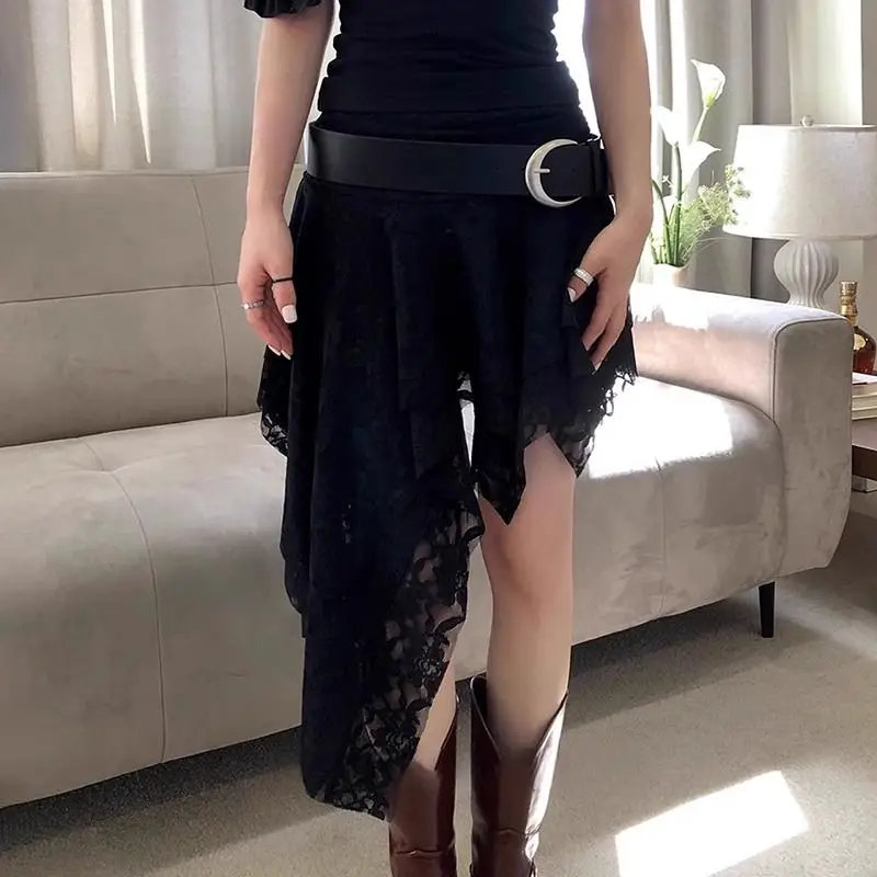2026 Summer New Unique Irregular Lace Mini Skirt Women Casual All Match High Waist Fashion Streetwear Elegant Party Skirt
2026 Summer New Unique Irregular Lace Mini Skirt Women Casual All Match High Waist Fashion Streetwear Elegant Party Skirt