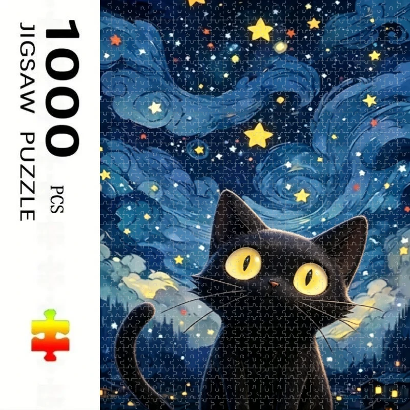 The Black Cat Under The Night Sky New Style Educational Puzzle Difficult Challenge Leisure Decompression Jigsaw Puzzle
The Black Cat Under The Night Sky New Style Educational Puzzle Difficult Challenge Leisure Decompression Jigsaw Puzzle