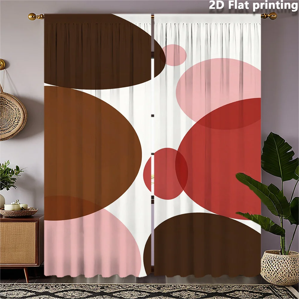 2pc Modern Abstract Geometric Living Room Curtains Window Drapes Aesthetic Print Brown Red Beige Room Decor Curtain Panels
2pc Modern Abstract Geometric Living Room Curtains Window Drapes Aesthetic Print Brown Red Beige Room Decor Curtain Panels