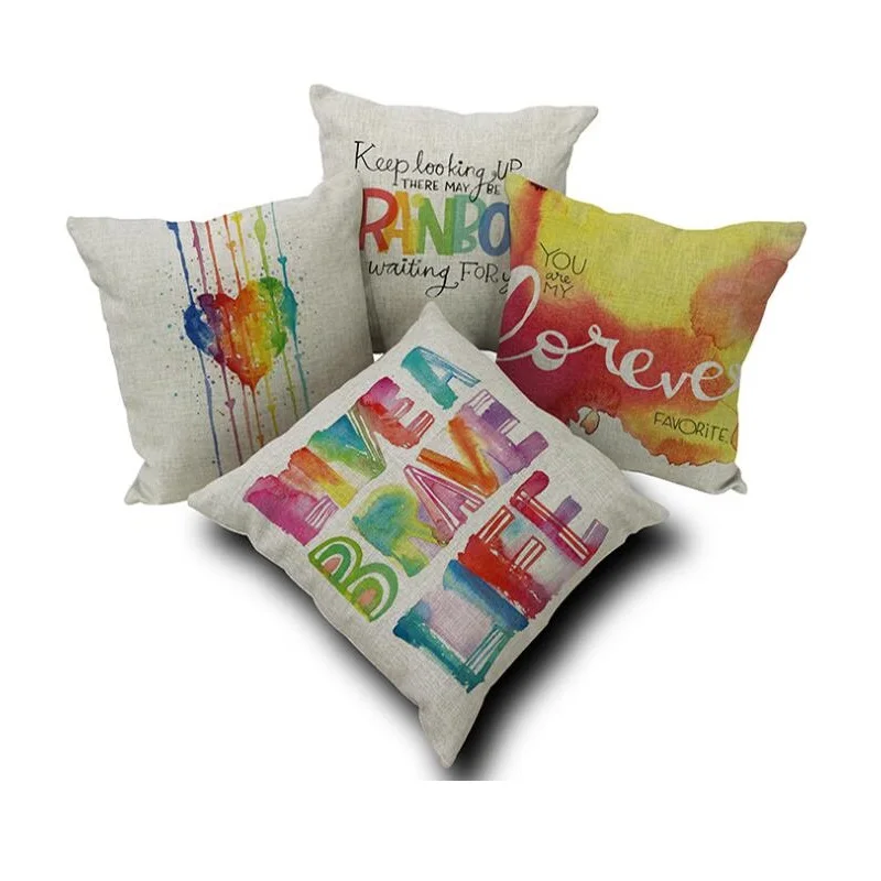 Cushion Cover Color Love Letter Cotton Linen Case Home Decoration Car Sofa Decorative Pillowcase Almofadas 
Cushion Cover Color Love Letter Cotton Linen Case Home Decoration Car Sofa Decorative Pillowcase Almofadas
