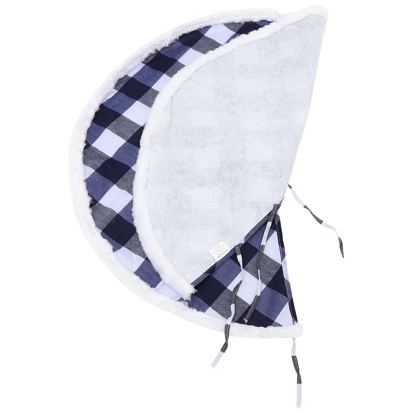 Christmas Tree Skirt Xmas Decorations Reusable Soft Felt Vintage Blue White Checkered Mat Holiday Style
Christmas Tree Skirt Xmas Decorations Reusable Soft Felt Vintage Blue White Checkered Mat Holiday Style