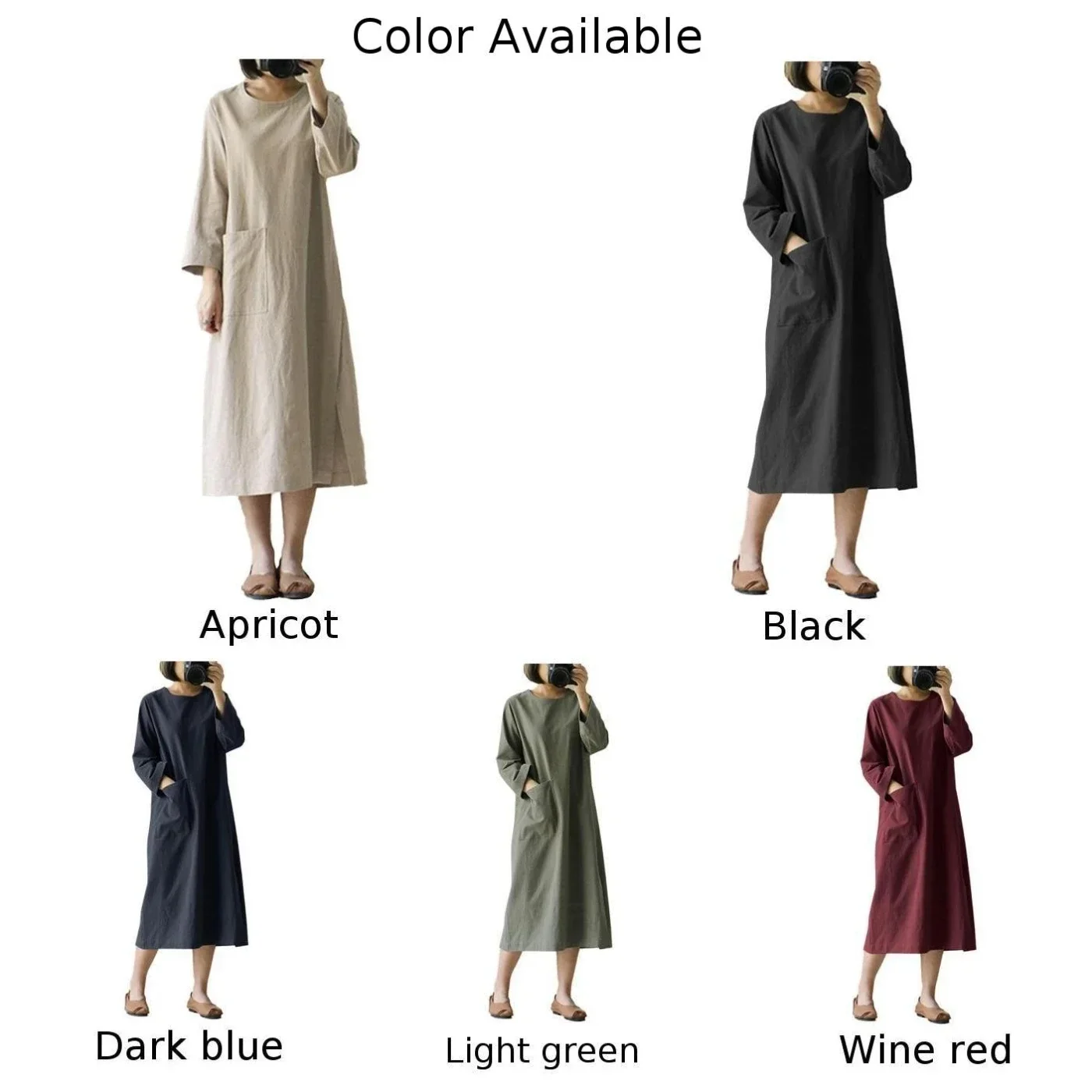Daily Dress Dress Literary Retro Long Dress Long Sleeve Medium Length Style Solid Women Cotton Linen Spring Fashion
Daily Dress Dress Literary Retro Long Dress Long Sleeve Medium Length Style Solid Women Cotton Linen Spring Fashion
