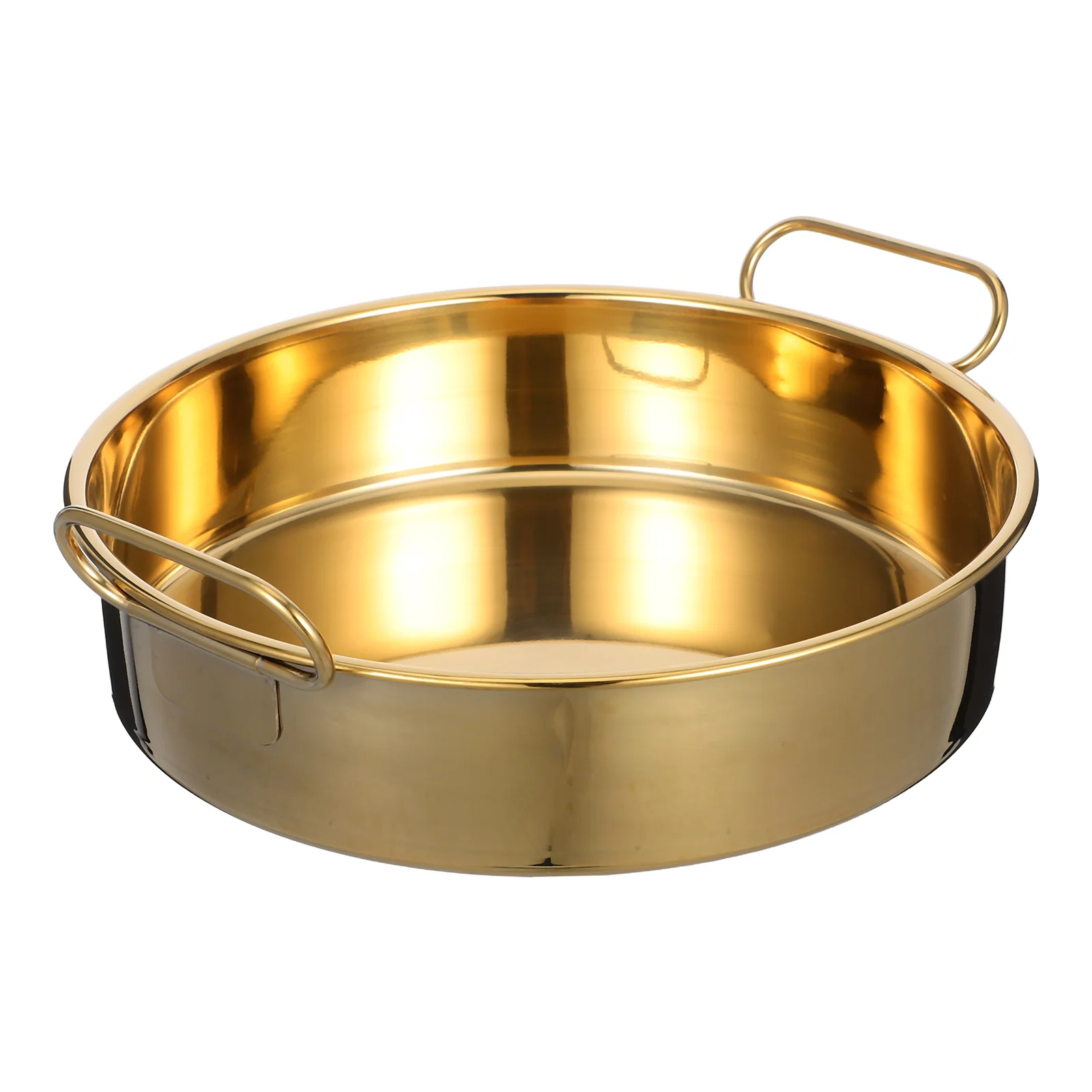Stainless Steel Cold Skin Plate 24cm Golden Round Fish Steamer Handles Cooking Snack Food Large Capacity Metal Tray Kitchen
Stainless Steel Cold Skin Plate 24cm Golden Round Fish Steamer Handles Cooking Snack Food Large Capacity Metal Tray Kitchen