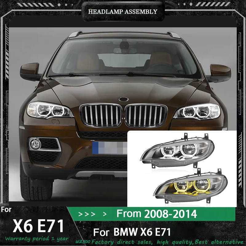 Car LED Head Lamp for BMW E71 LED Headlight 2008 2009 2010-2014 Headlights X6 DRL Turn Signal High Beam Angel Eye Projector Lens
Car LED Head Lamp for BMW E71 LED Headlight 2008 2009 2010-2014 Headlights X6 DRL Turn Signal High Beam Angel Eye Projector Lens