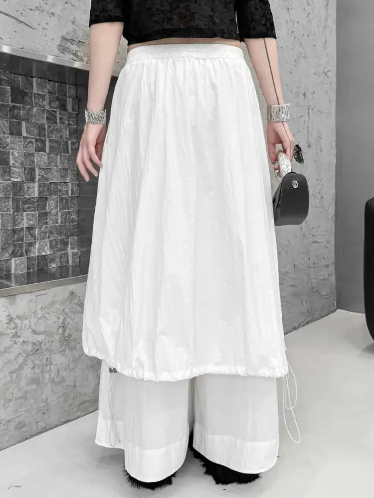 Waist High Elastic White Drawstring Spliced Long Wide Leg Pants New Trousers Women Fashion Spring Autumn 2026 FFYN
Waist High Elastic White Drawstring Spliced Long Wide Leg Pants New Trousers Women Fashion Spring Autumn 2026 FFYN