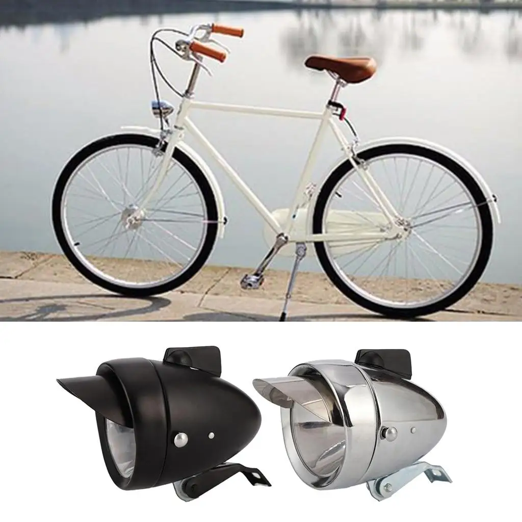 Retro Style Iron LED Bicycle Front Headlight Vintage Bullet Lamp Road Bike Accessory for Safe Night Riding
Retro Style Iron LED Bicycle Front Headlight Vintage Bullet Lamp Road Bike Accessory for Safe Night Riding