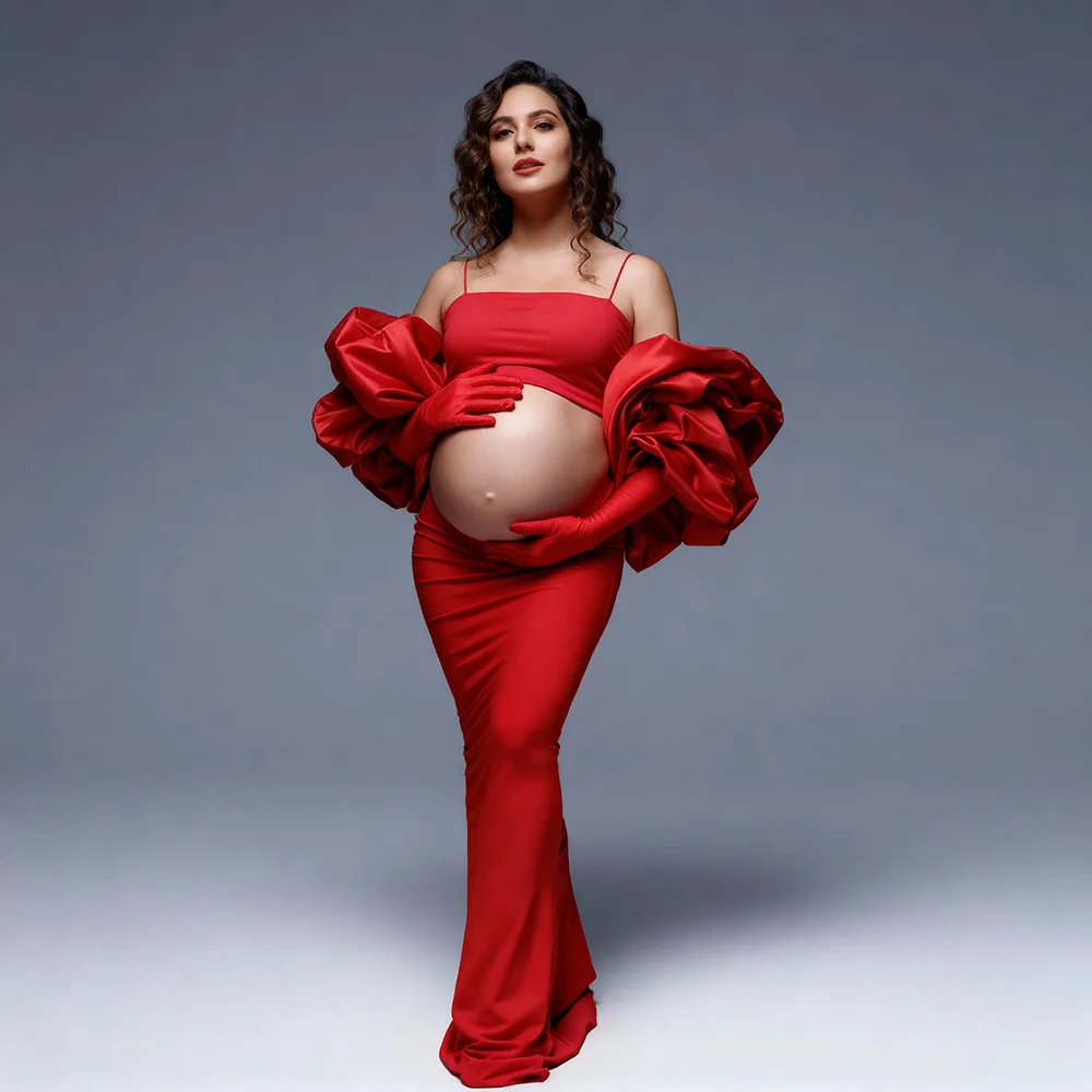 Pregnant Dress Photo Session Long Dress for Photo Shoot Mermaid Wedding Dress with 3D Flower Cape Bespoke Occasion Dresses
Pregnant Dress Photo Session Long Dress for Photo Shoot Mermaid Wedding Dress with 3D Flower Cape Bespoke Occasion Dresses