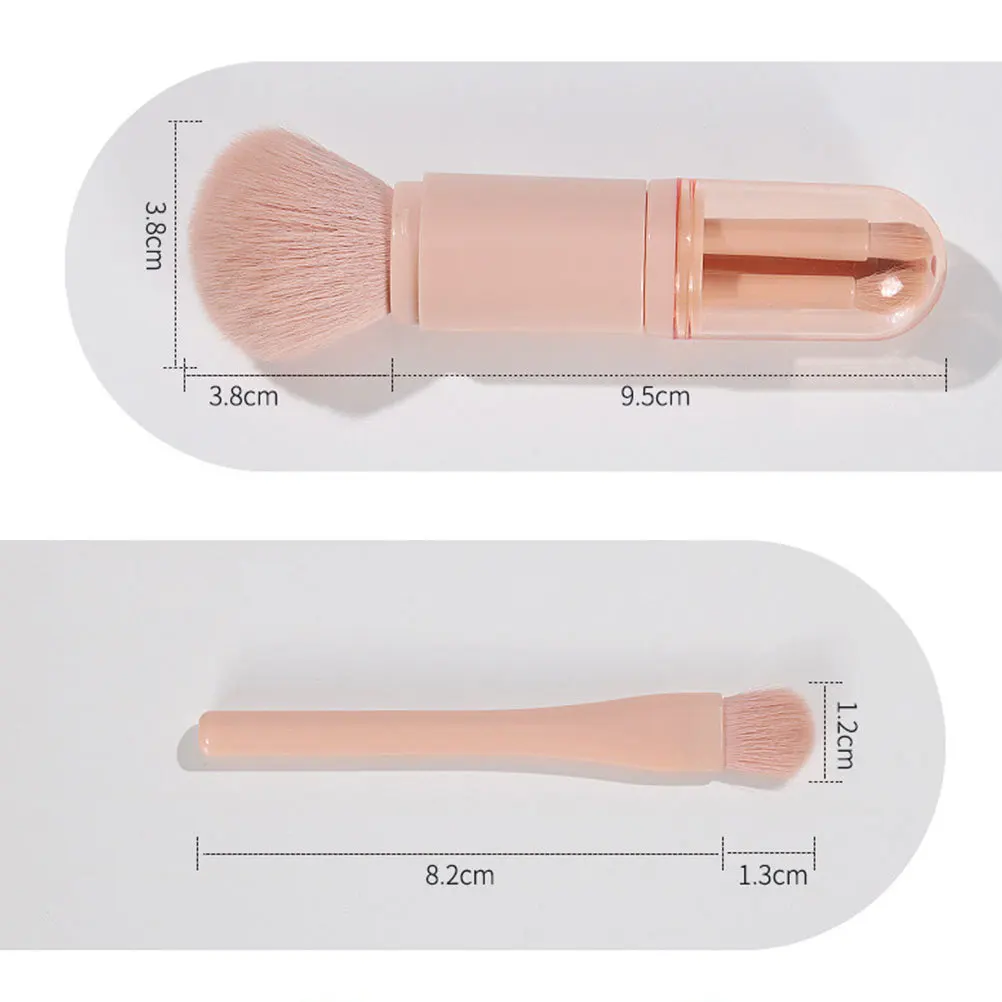 4-In-1 Telescopic Makeup Brush Portable Brush For Women Powder Foundation Blending Tool Artificial Fiber Bristles
4-In-1 Telescopic Makeup Brush Portable Brush For Women Powder Foundation Blending Tool Artificial Fiber Bristles