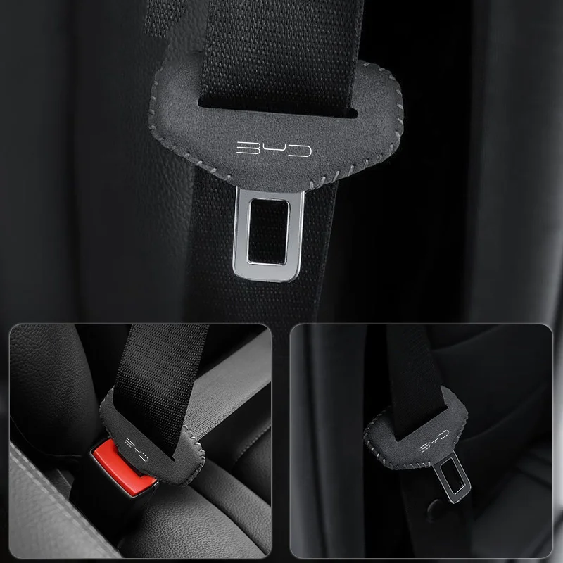 Suede Car Seat Belt Buckle Anti-Scratch Protective Cover Accessories For BYD Seal Dolphin Song Pro Tang Dmi Yuan EV QIn Plus MAX
Suede Car Seat Belt Buckle Anti-Scratch Protective Cover Accessories For BYD Seal Dolphin Song Pro Tang Dmi Yuan EV QIn Plus MAX