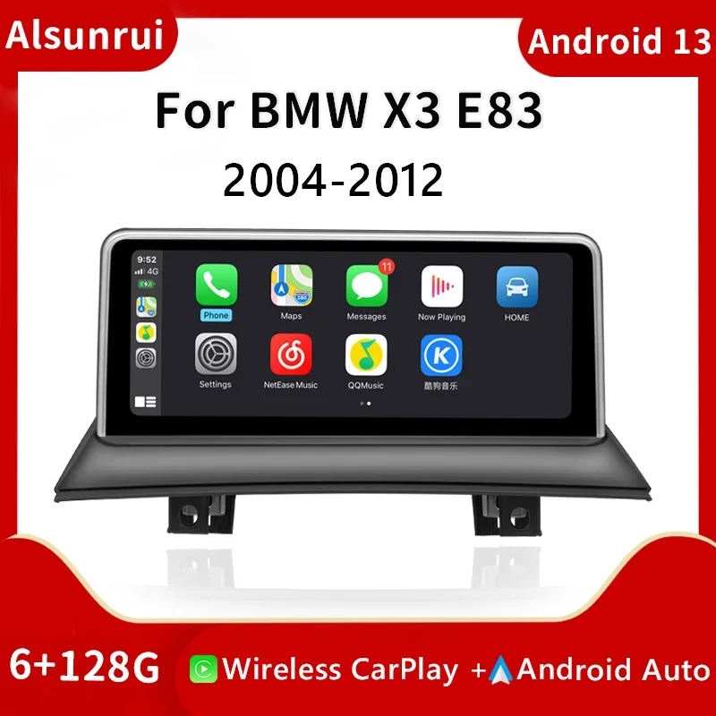 Wireless Carplay 2 din Android 13 Car Multimedia Player For BMW X3 E83 2004-2012 Radio Video Navigation GPS Stereo Head Unit 4G
Wireless Carplay 2 din Android 13 Car Multimedia Player For BMW X3 E83 2004-2012 Radio Video Navigation GPS Stereo Head Unit 4G
