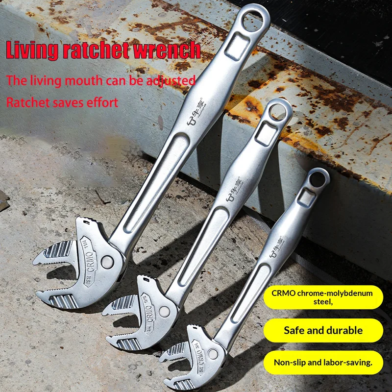 7-32mm ratchet self tightening crab claw wrench with quick adjustment ratchet and multifunctional industrial crab claw wrench
7-32mm ratchet self tightening crab claw wrench with quick adjustment ratchet and multifunctional industrial crab claw wrench