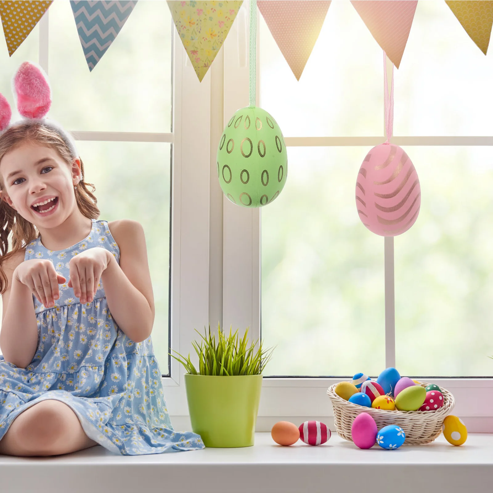 12Pcs Easter Egg Hanging Ornaments Premium Colorful Festival Decoration Easter Tree Holiday Party Supplies Egg Hanging Ornament
12Pcs Easter Egg Hanging Ornaments Premium Colorful Festival Decoration Easter Tree Holiday Party Supplies Egg Hanging Ornament