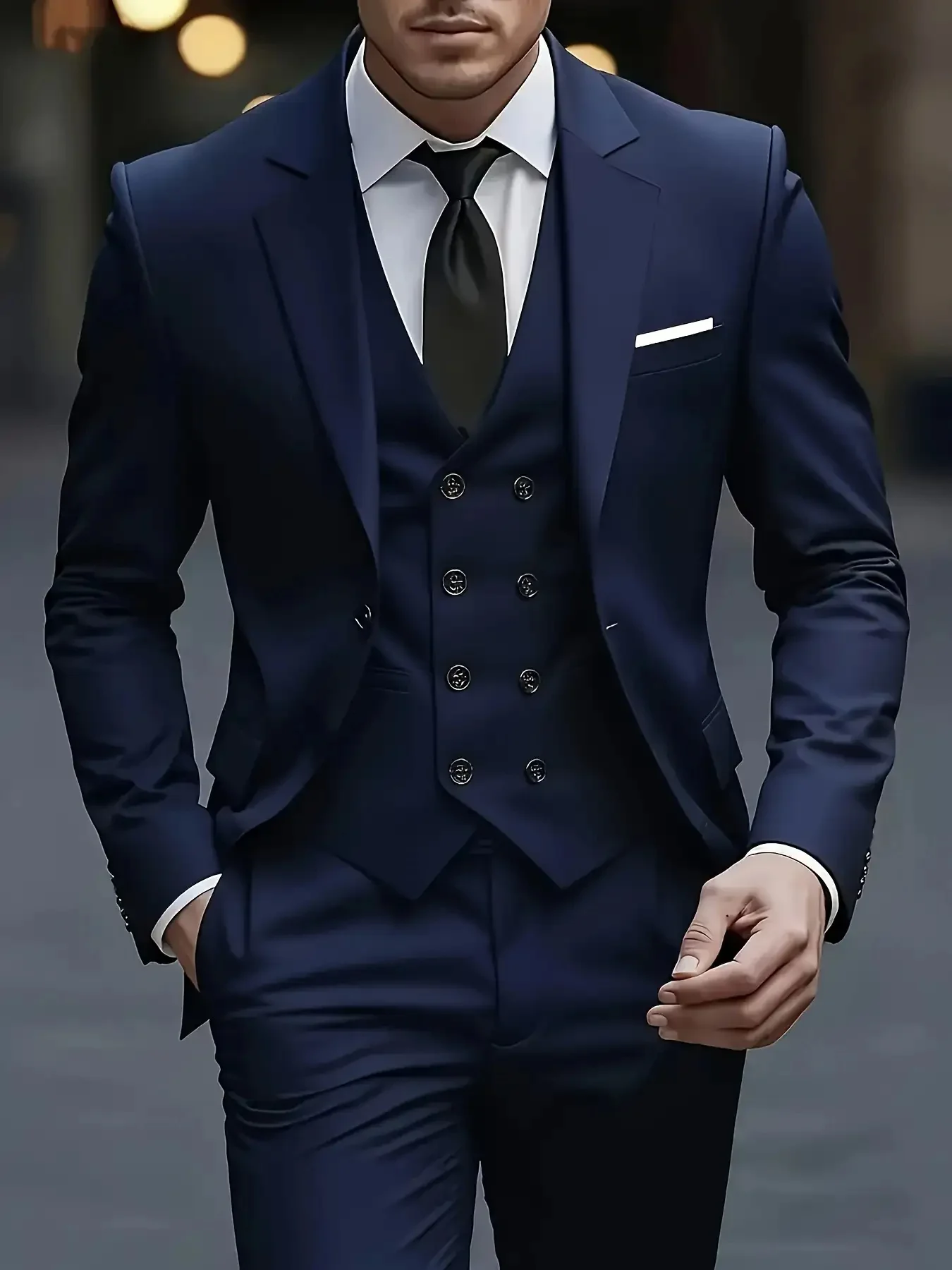 Premium Men's Suit Set Single Breasted Notch Lapel Jacket Double Breasted Vest Pants Elegant Office Party Wedding
Premium Men's Suit Set Single Breasted Notch Lapel Jacket Double Breasted Vest Pants Elegant Office Party Wedding