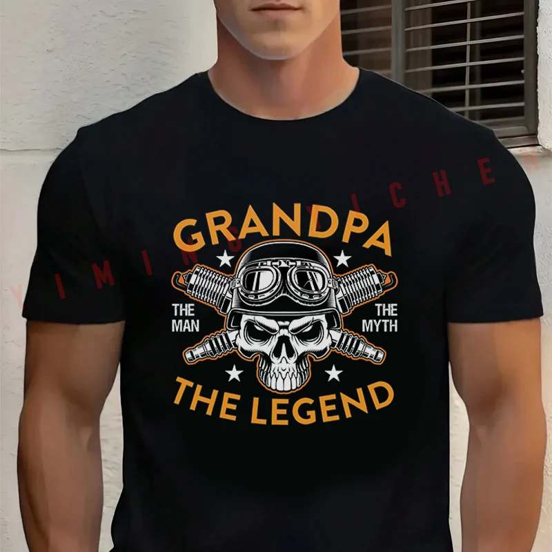 2026 Men T Shirt Grandpa The Legend Skull Design Motorcycle T-shirt Cotton Summer Casual O-neck Short Sleeve Tees
2026 Men T Shirt Grandpa The Legend Skull Design Motorcycle T-shirt Cotton Summer Casual O-neck Short Sleeve Tees