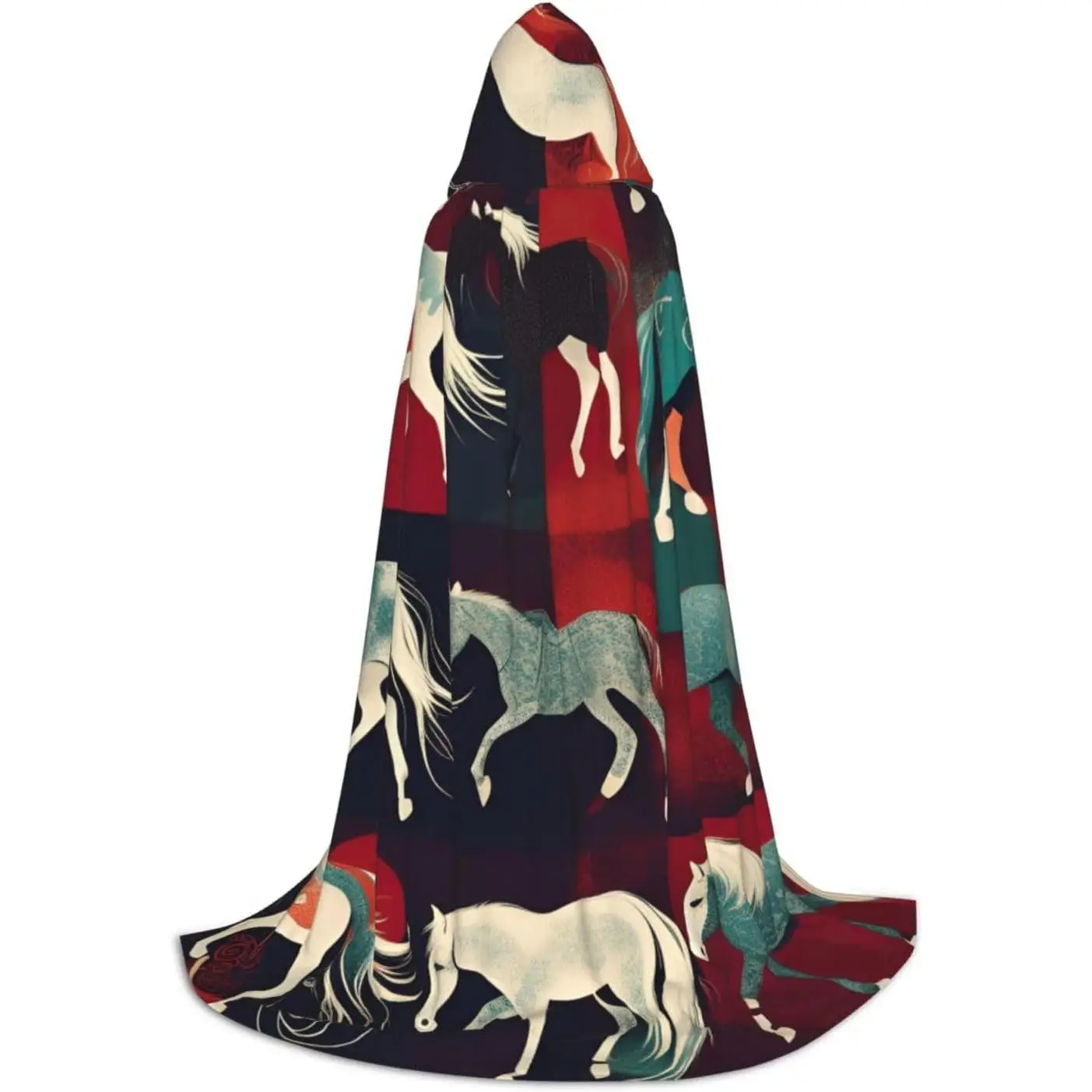 Various Kinds Of Horses Print Hooded Cloak For Men,Wizard,Vampire And Halloween Costumes,For Role Play And Parties
Various Kinds Of Horses Print Hooded Cloak For Men,Wizard,Vampire And Halloween Costumes,For Role Play And Parties