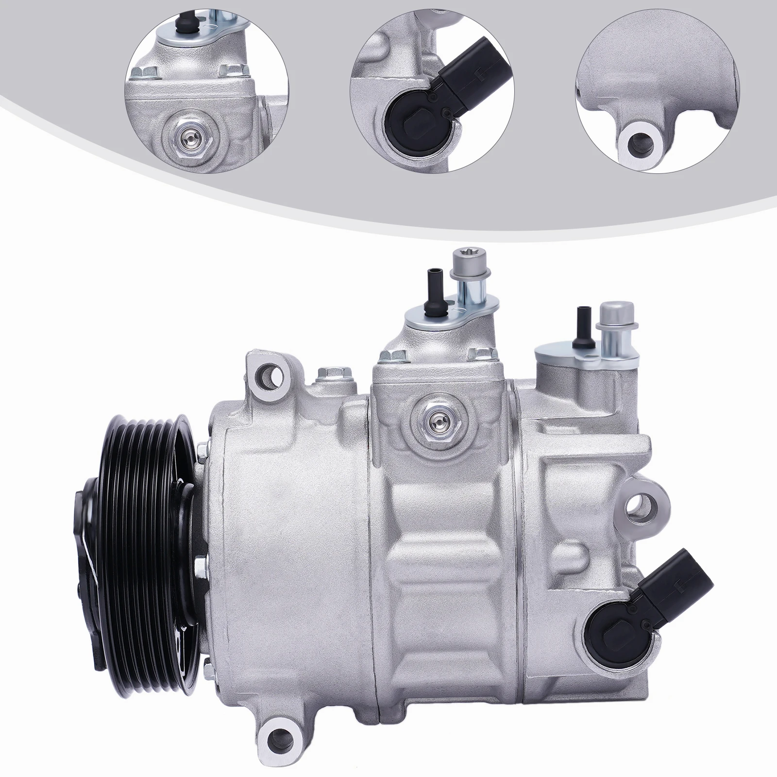 12V AC Compressor 1K0820803, Car Air Conditioning Compressor for Car Truck SUV, Auto A/C Compressor With PAG Oil
12V AC Compressor 1K0820803, Car Air Conditioning Compressor for Car Truck SUV, Auto A/C Compressor With PAG Oil