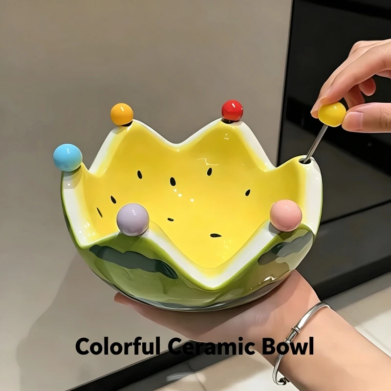 Watermelon Fruit Plate Creative Ceramic Fruit Fork Set Large Capacity Living Room Tea Table Fruit Bowl Plate Cute Small Ornament
Watermelon Fruit Plate Creative Ceramic Fruit Fork Set Large Capacity Living Room Tea Table Fruit Bowl Plate Cute Small Ornament