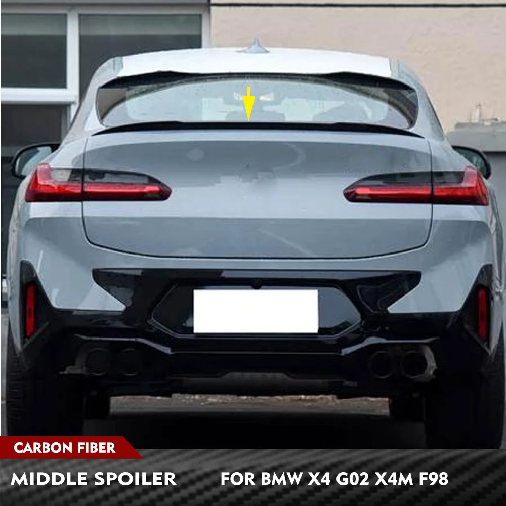 For BMW X4 G02 X4M F98 2023 2024 Carbon Fiber Car Rear Middle Racing Spoiler Wing Car Rear Trunk Boot Lip Wing Lip Body Kits
For BMW X4 G02 X4M F98 2023 2024 Carbon Fiber Car Rear Middle Racing Spoiler Wing Car Rear Trunk Boot Lip Wing Lip Body Kits