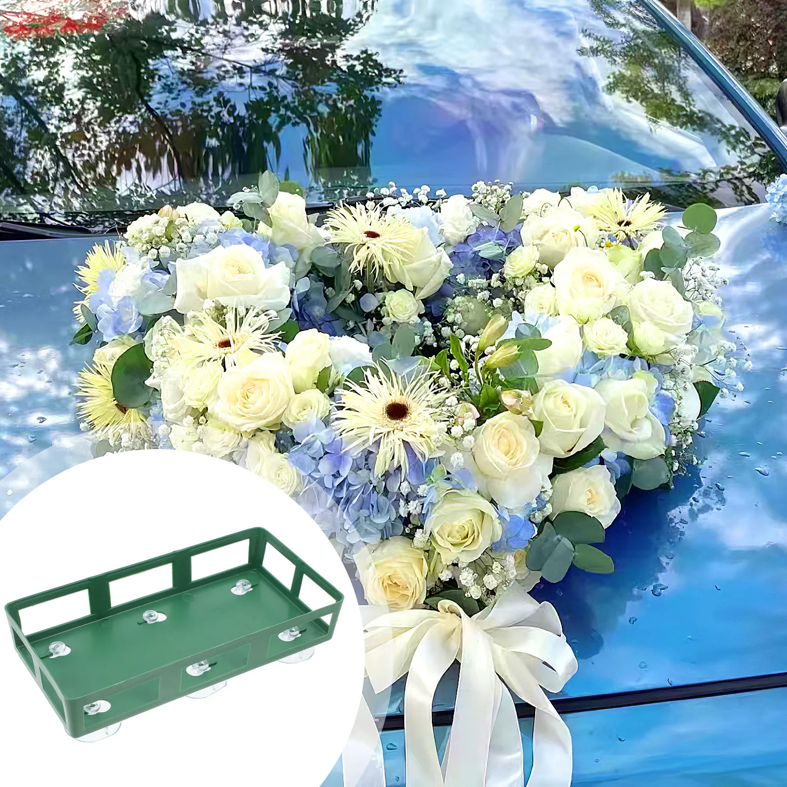 10Pcs Long Rectangular Suction Cup Flower Mud Tray Floral Foam Holder Wedding Car Decoration Floral Cage Base Flower DIY Stand
10Pcs Long Rectangular Suction Cup Flower Mud Tray Floral Foam Holder Wedding Car Decoration Floral Cage Base Flower DIY Stand