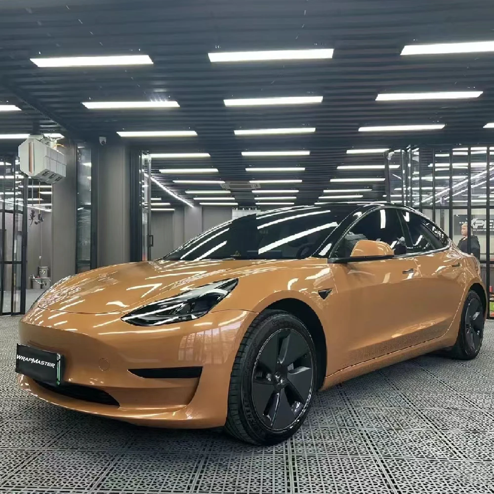 PET Backing Plastic Coating For Cars Glossy Crystal Vinyl PPF Wrap Custom Car Vinyl Wrap Aramel Brown
PET Backing Plastic Coating For Cars Glossy Crystal Vinyl PPF Wrap Custom Car Vinyl Wrap Aramel Brown