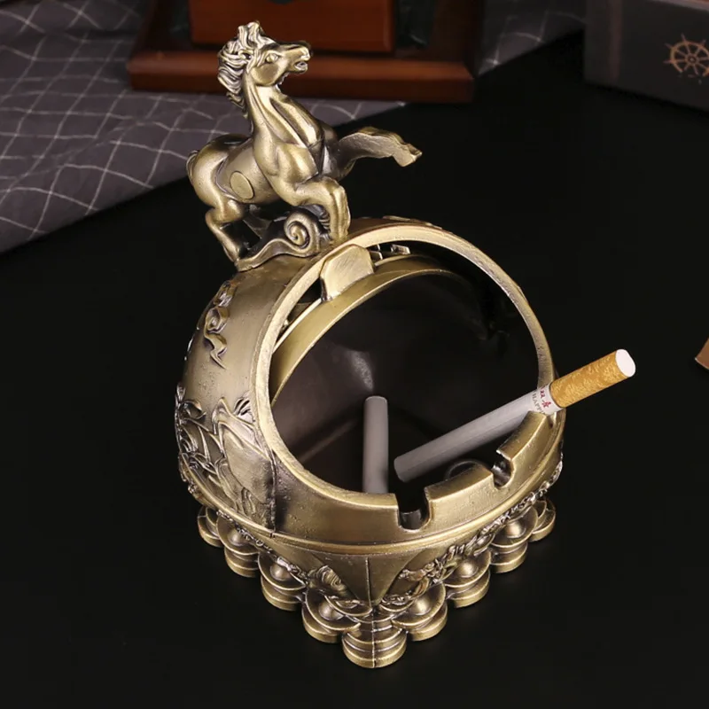 Retro Copper Ashtray with Lid, Windproof Ash-proof, Chinese Zodiac Feng Shui Home Decor Gift
Retro Copper Ashtray with Lid, Windproof Ash-proof, Chinese Zodiac Feng Shui Home Decor Gift