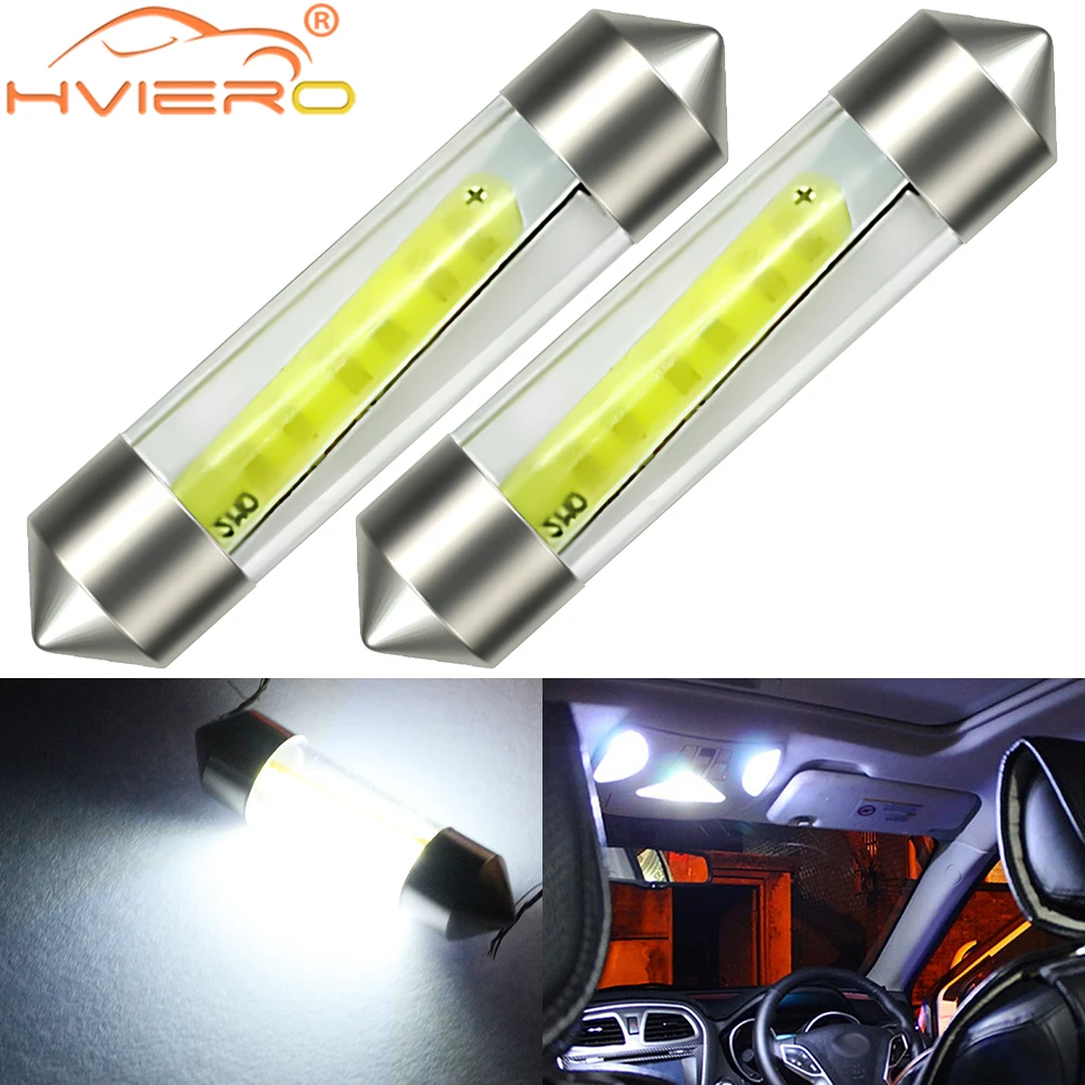 2pcs Car Interior Ultra Bright C5W COB LED Bulb 360-Degree 39mm 41mm White Door License Plate Lamp Trunk Dome Reading Light 12V
2pcs Car Interior Ultra Bright C5W COB LED Bulb 360-Degree 39mm 41mm White Door License Plate Lamp Trunk Dome Reading Light 12V
