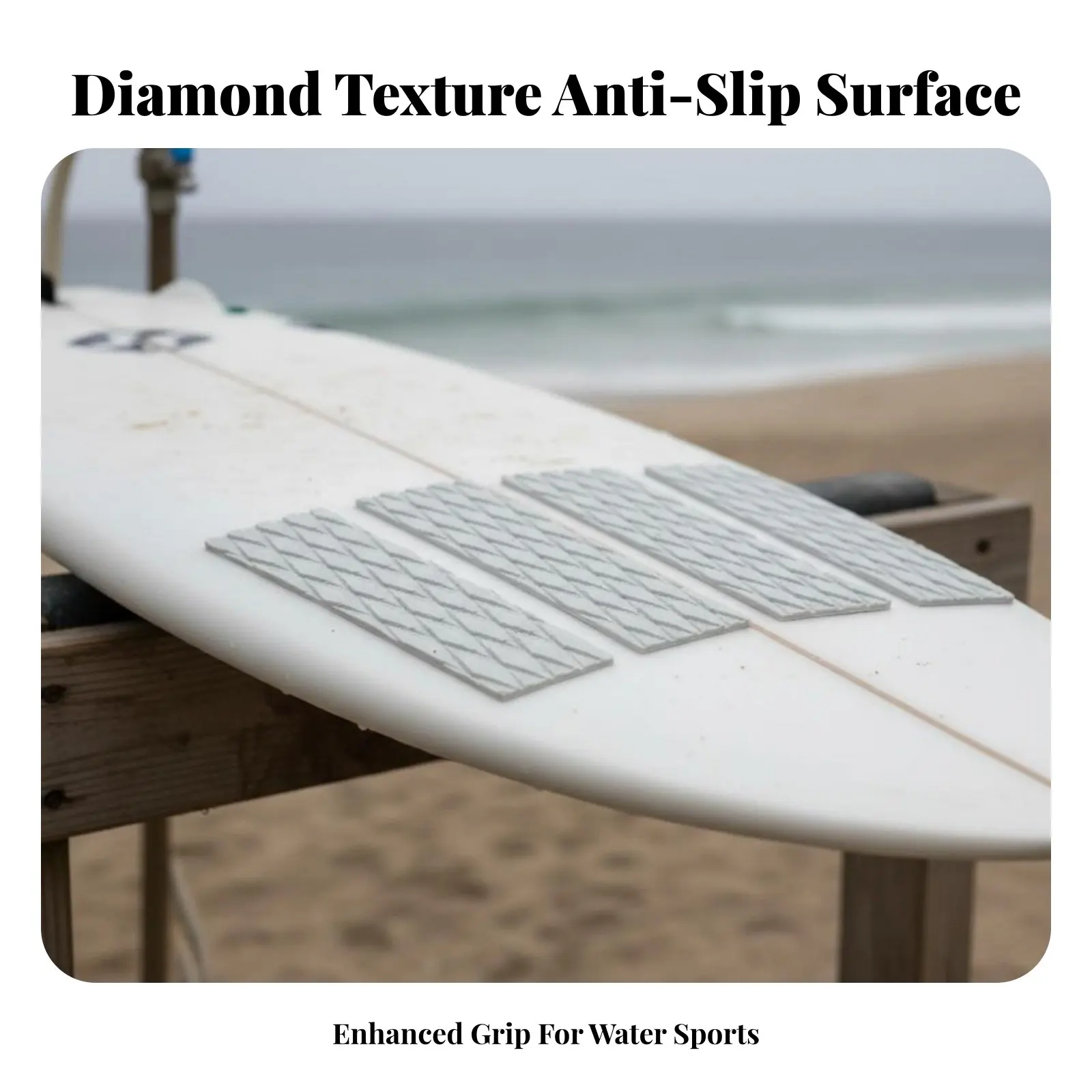 4 Pieces Wave Board Traction Pad Strong Front Foot Wave Pad 4-Piece Deck Grip Geometric Texture Texture for Beach, Kayaking
4 Pieces Wave Board Traction Pad Strong Front Foot Wave Pad 4-Piece Deck Grip Geometric Texture Texture for Beach, Kayaking