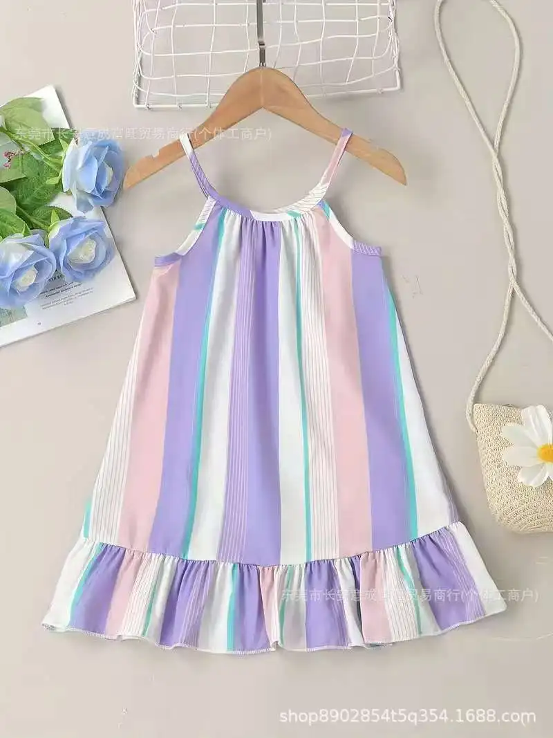 2025 Summer New Outdoor Girl Dress Colorful Princess Summer Dress Girls Sleeveless Casual Vocation Style Beach Dress
2025 Summer New Outdoor Girl Dress Colorful Princess Summer Dress Girls Sleeveless Casual Vocation Style Beach Dress