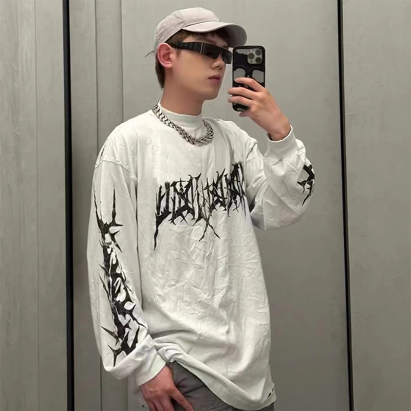 NIGO Men's Spring And Autumn Washed High Street Casual Pattern Printed White Loose Cotton Long Sleeve T-Shirt Ngvp #nigo9473
NIGO Men's Spring And Autumn Washed High Street Casual Pattern Printed White Loose Cotton Long Sleeve T-Shirt Ngvp #nigo9473