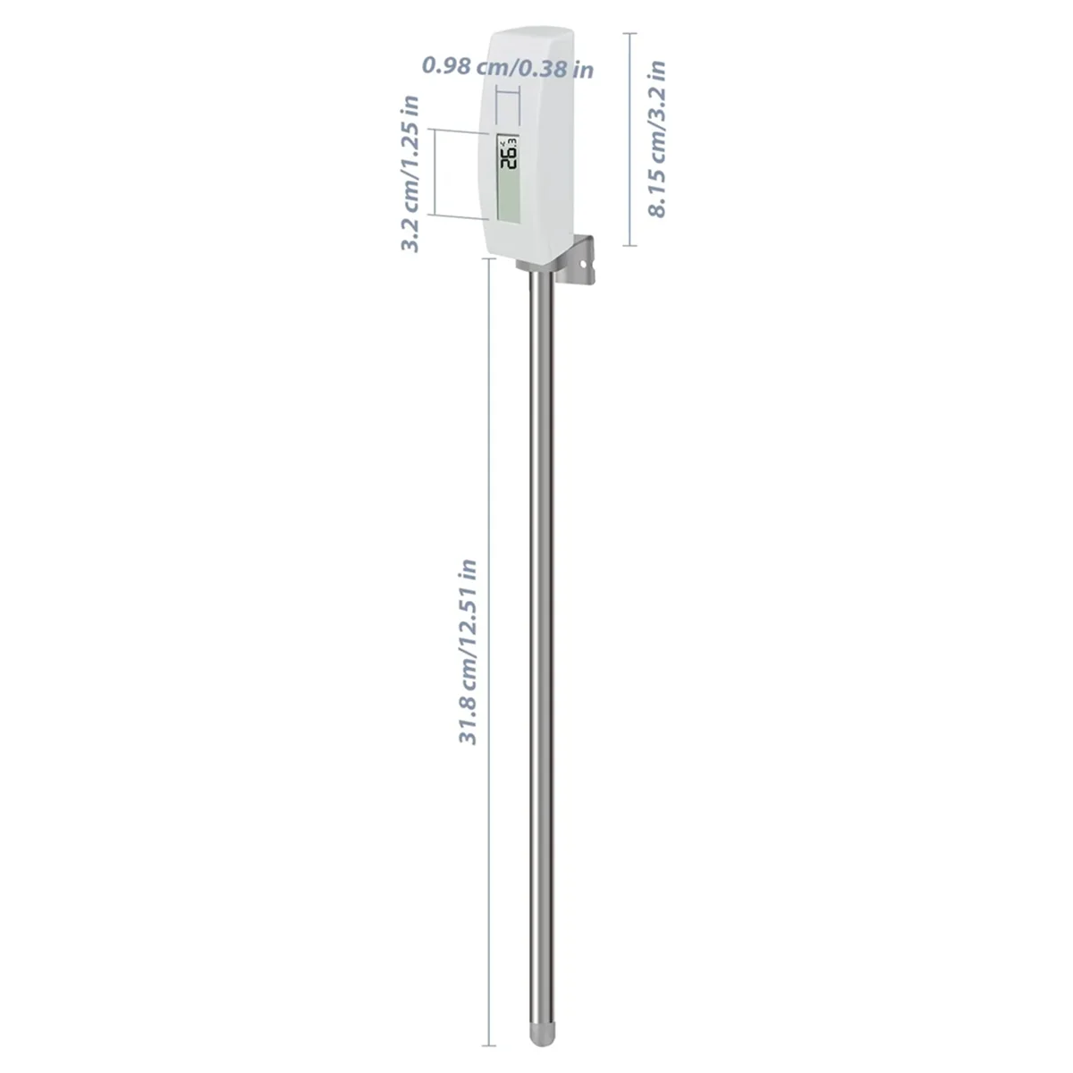 M85K New WN34S Soil Temperature Sensor, Waterproof Soil Tester Digital with LCD Display, 11.8 Inch Temperature Probe Sensor(A) 
M85K New WN34S Soil Temperature Sensor, Waterproof Soil Tester Digital with LCD Display, 11.8 Inch Temperature Probe Sensor(A)