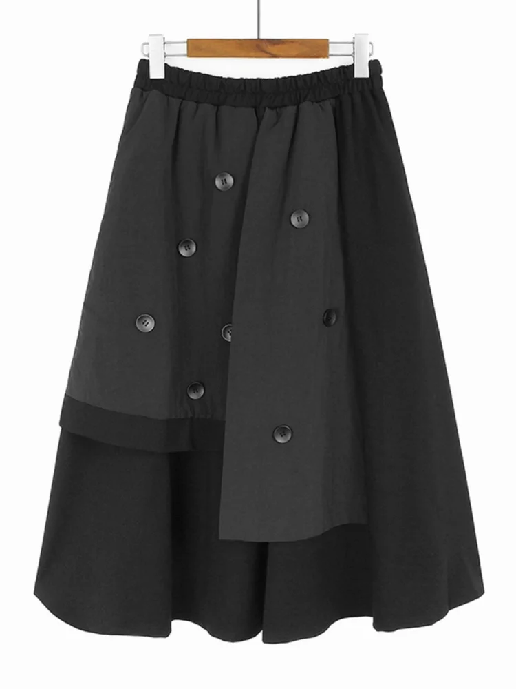 Fashion Irregular Patchwork Button Skirt Thickened Loose All Match Mid Length A-line Skirts Women 2024 Spring Winter X698
Fashion Irregular Patchwork Button Skirt Thickened Loose All Match Mid Length A-line Skirts Women 2024 Spring Winter X698