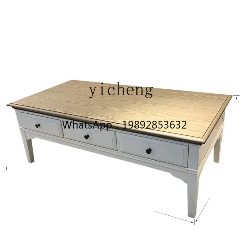 ZZ light luxury Mediterranean solid wood coffee table living room simple pastoral coffee table TV cabinet combination
ZZ light luxury Mediterranean solid wood coffee table living room simple pastoral coffee table TV cabinet combination