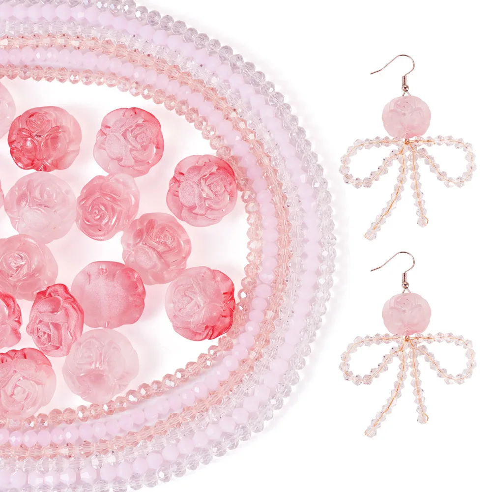 Romantic Rose Glass & Acrylic Beads Kits Exquisite Bright Pink Color Beading Anniversary Gift DIY Jewelry Making Accessories
Romantic Rose Glass & Acrylic Beads Kits Exquisite Bright Pink Color Beading Anniversary Gift DIY Jewelry Making Accessories