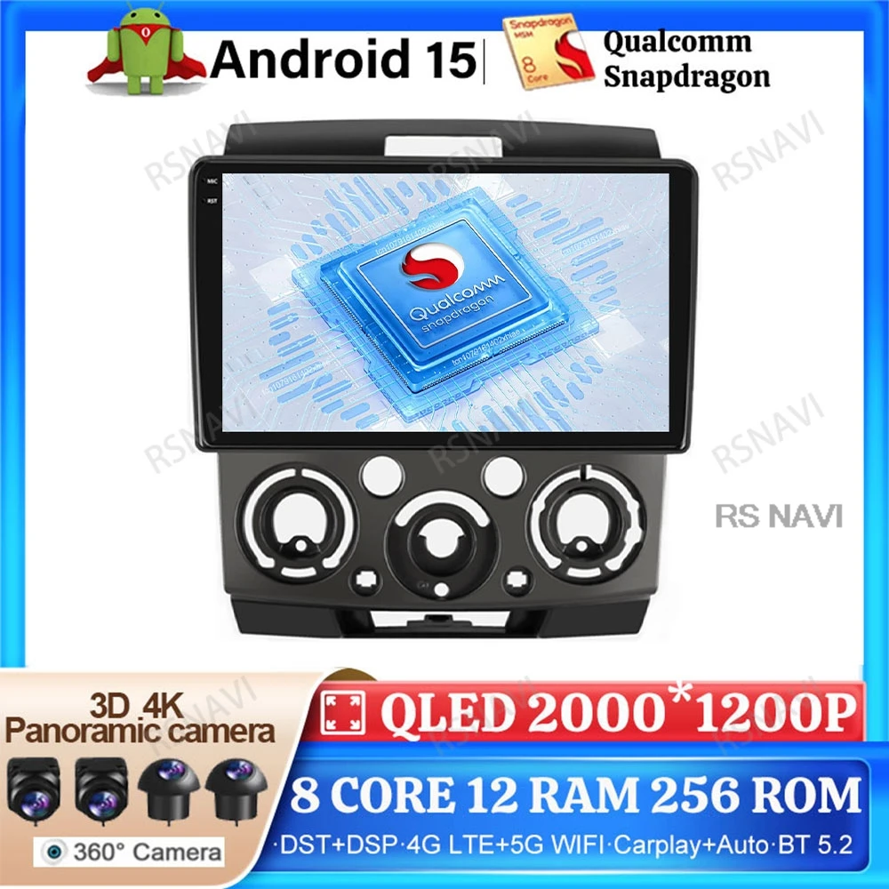 Android 15 Car Radio For Ford Everest Ranger For Mazda BT50 BT-50 2006-2011 4G LTE Stereo Autoradio Navigation 5G WIFI DSP GPS
Android 15 Car Radio For Ford Everest Ranger For Mazda BT50 BT-50 2006-2011 4G LTE Stereo Autoradio Navigation 5G WIFI DSP GPS
