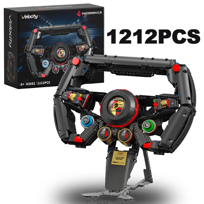 Creative 1212PCS Steering Wheel Building Blocks Simulation Racing Wheels Model Mobile Phone Holder Assembly Bricks Xmas Boy Gift
Creative 1212PCS Steering Wheel Building Blocks Simulation Racing Wheels Model Mobile Phone Holder Assembly Bricks Xmas Boy Gift
