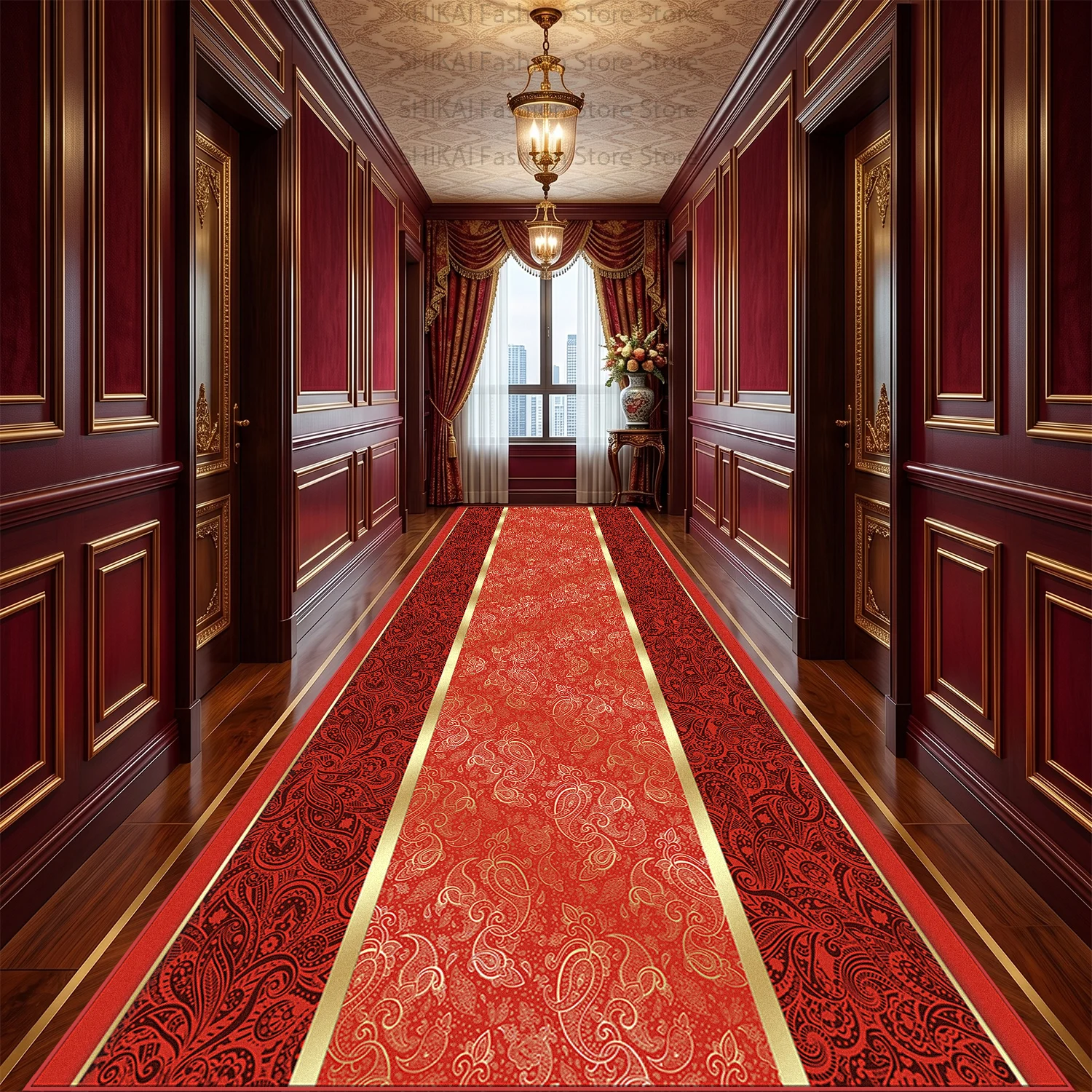 Red European Luxury Palace Style Long Corridor Carpet Decoration Home Easy Clean Runner Rug Non-slip Lint-free Long Floor Mats
Red European Luxury Palace Style Long Corridor Carpet Decoration Home Easy Clean Runner Rug Non-slip Lint-free Long Floor Mats