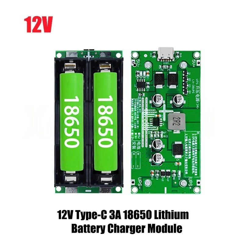 Lithium Battery Charger Module 5V 9V 12V DC-DC Step Up Booster Fast Charge UPS Power Supply Converter Type-C 15W 3A 18650
Lithium Battery Charger Module 5V 9V 12V DC-DC Step Up Booster Fast Charge UPS Power Supply Converter Type-C 15W 3A 18650
