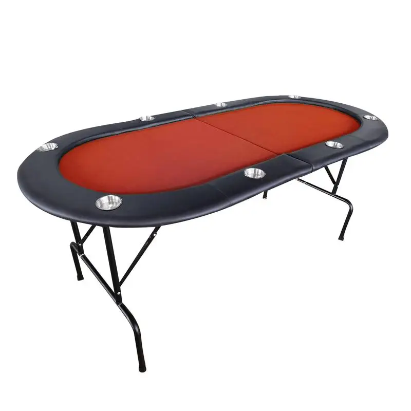 73" Foldable Poker Table with Cup Holders - Red Design #16361
73" Foldable Poker Table with Cup Holders - Red Design #16361