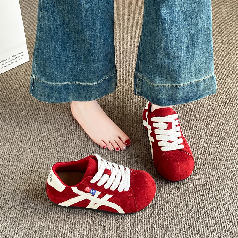 Womens 5cm Platform Sneakers Breathable Suede Upper Comfortable Walking Shoes Non Slip Sole Fashion Athletic Footwear 
Womens 5cm Platform Sneakers Breathable Suede Upper Comfortable Walking Shoes Non Slip Sole Fashion Athletic Footwear