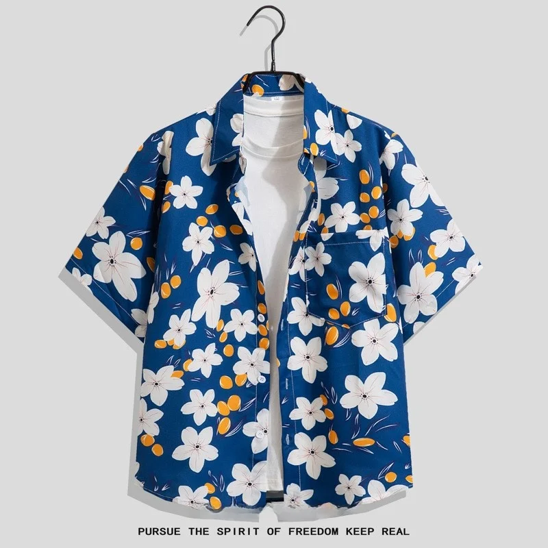Men's Hawaii Hawaiian Shirt Street Style T-Shirt Slim Fit Short Sleeve Floral Print Sportswear Versatile All-Season Casual Shirt
Men's Hawaii Hawaiian Shirt Street Style T-Shirt Slim Fit Short Sleeve Floral Print Sportswear Versatile All-Season Casual Shirt