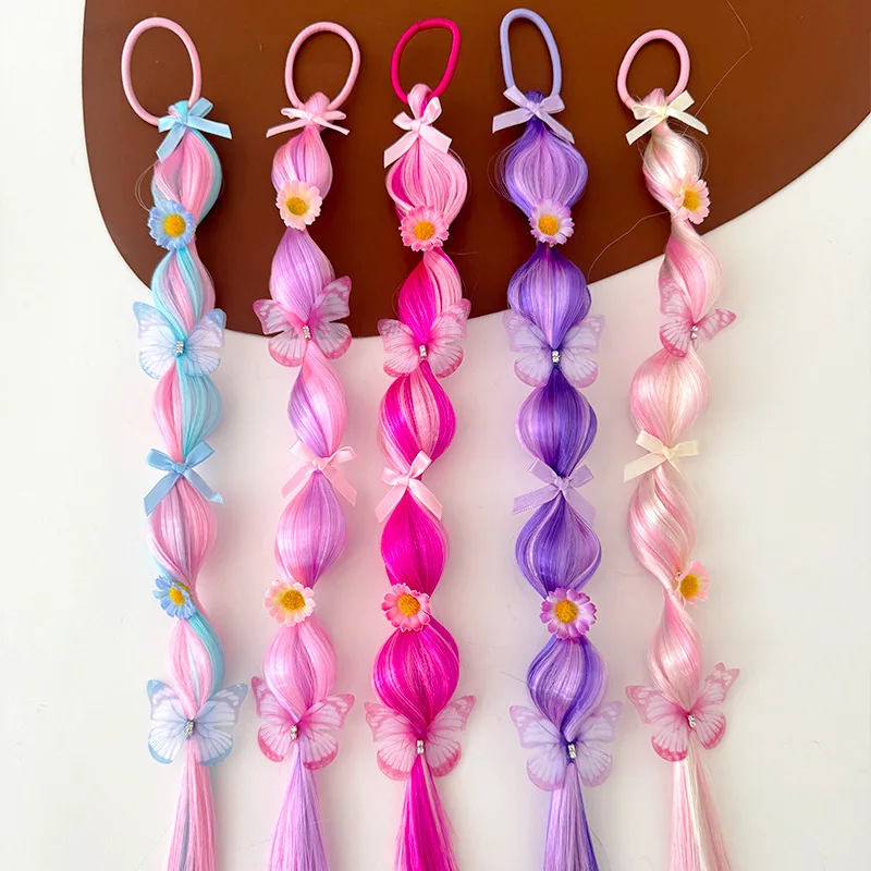 Kids Princess Braided Hair Accessories Colorful Synthetic Hair Ponytail With Elastic Band For Dress Up Party
Kids Princess Braided Hair Accessories Colorful Synthetic Hair Ponytail With Elastic Band For Dress Up Party