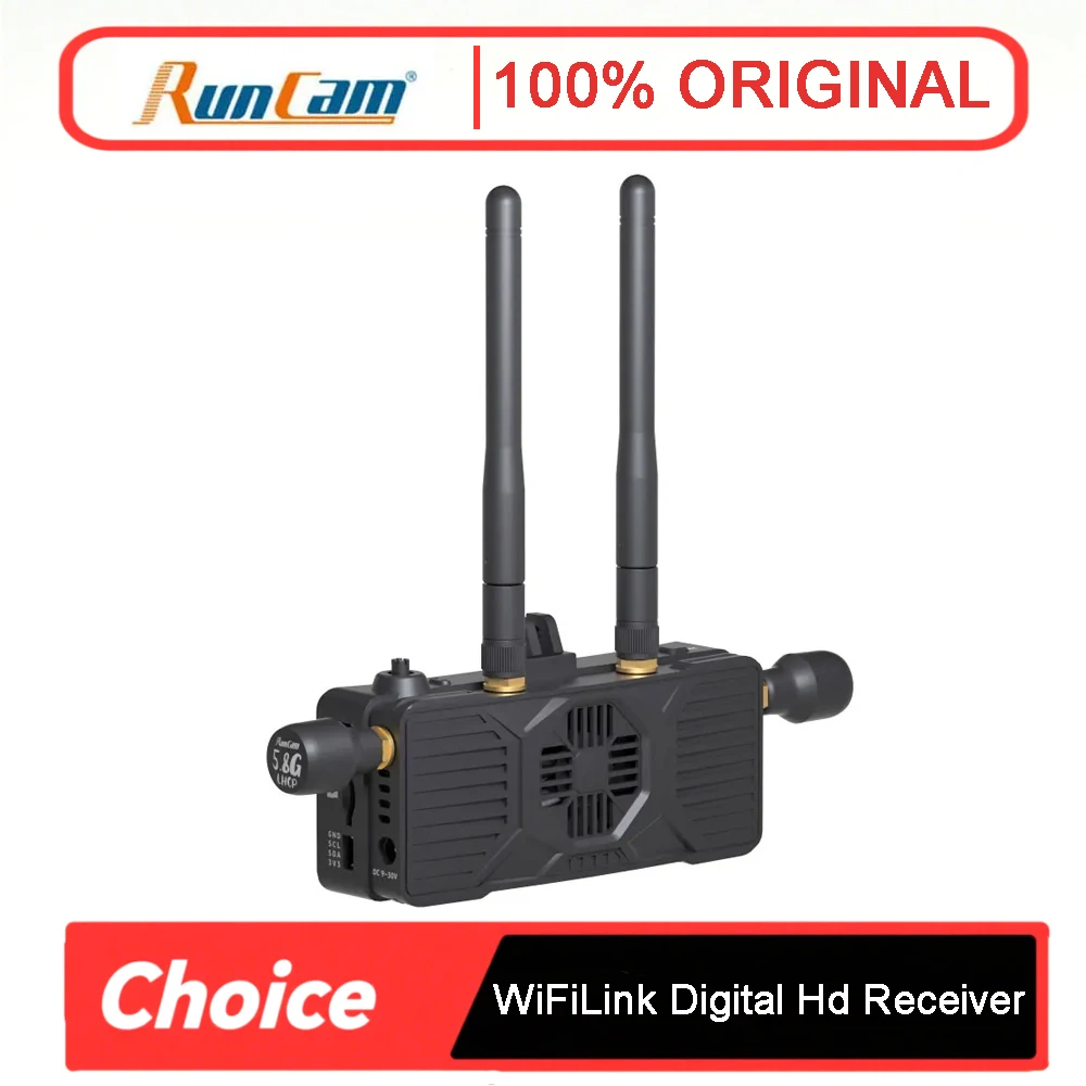 RunCam WiFiLink Digital HD Receiver - Supports OpenIPC & Ruby System VTX, High-Capacity for FPV Drone Real-Time Transmission
RunCam WiFiLink Digital HD Receiver - Supports OpenIPC & Ruby System VTX, High-Capacity for FPV Drone Real-Time Transmission
