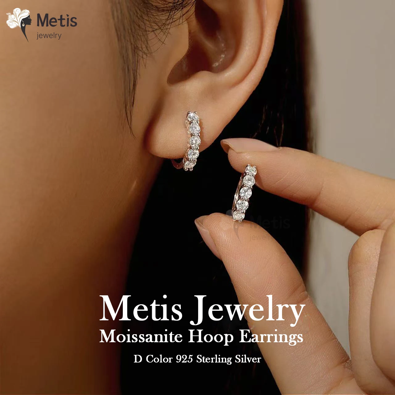 Metis 3carat Wedding Moissanite Diamond Hoop Earring 925 Sterling Silver Plated Platinum Huggie Earring with Luxury Fine Jewelry
Metis 3carat Wedding Moissanite Diamond Hoop Earring 925 Sterling Silver Plated Platinum Huggie Earring with Luxury Fine Jewelry