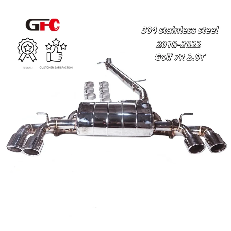 GFC Catback high-performance SUS304 original valve control exhaust system, remote sound for 2018-2022 Golf 7R 2.0T
GFC Catback high-performance SUS304 original valve control exhaust system, remote sound for 2018-2022 Golf 7R 2.0T