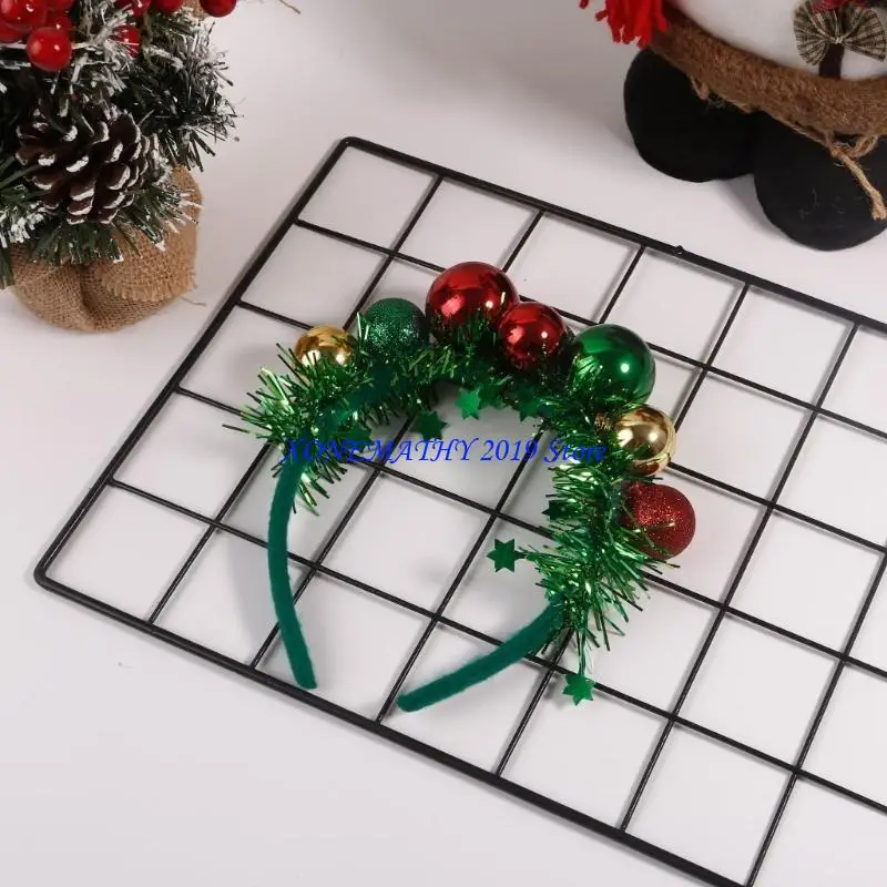 F42F Festive Hairband with Colored Balls Funny Christmas Headdress for New Year
F42F Festive Hairband with Colored Balls Funny Christmas Headdress for New Year