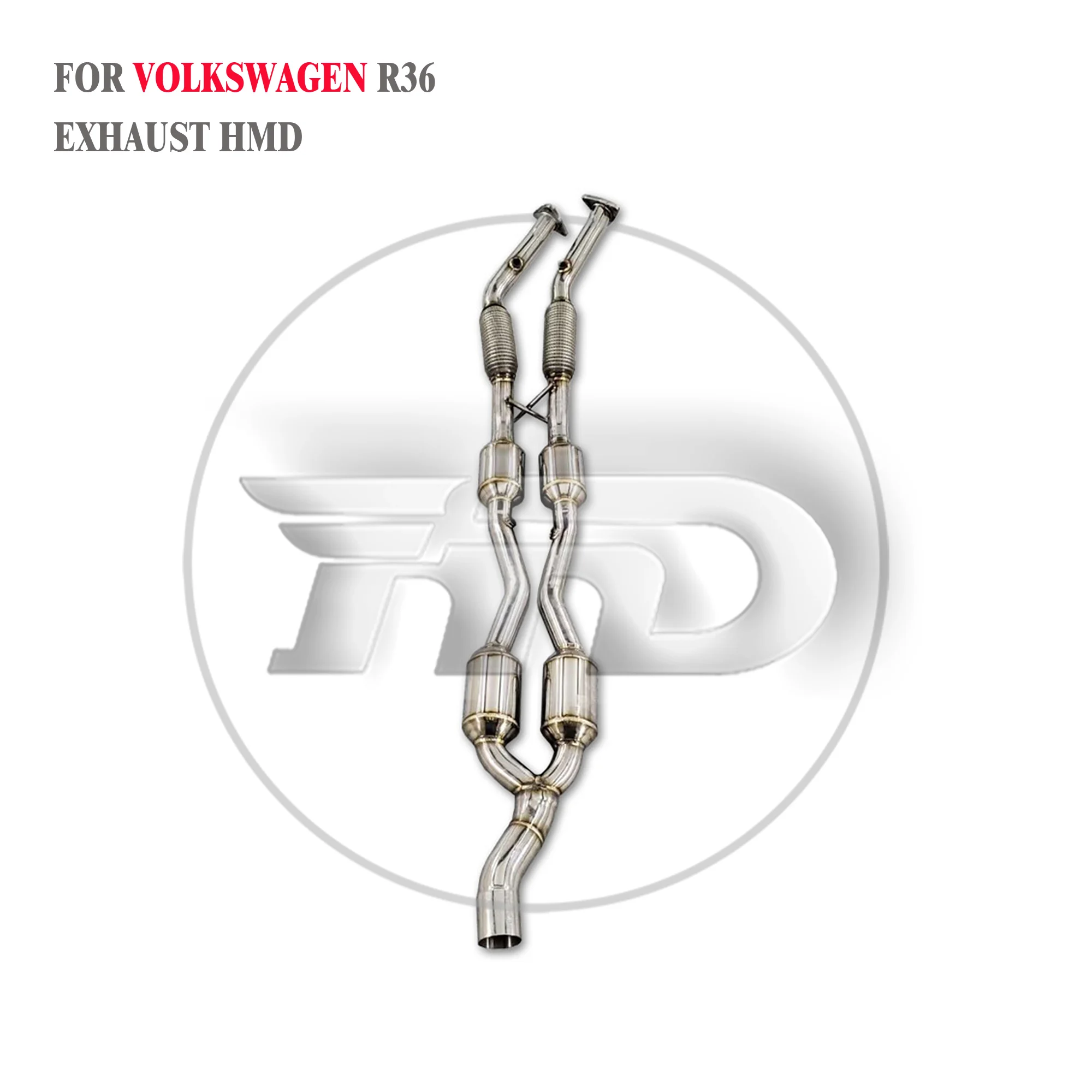 High Quality Downpipe For VW R36 Stainless Steel Exhaust System Non-destructive Installation Racing Pipe HMD
High Quality Downpipe For VW R36 Stainless Steel Exhaust System Non-destructive Installation Racing Pipe HMD