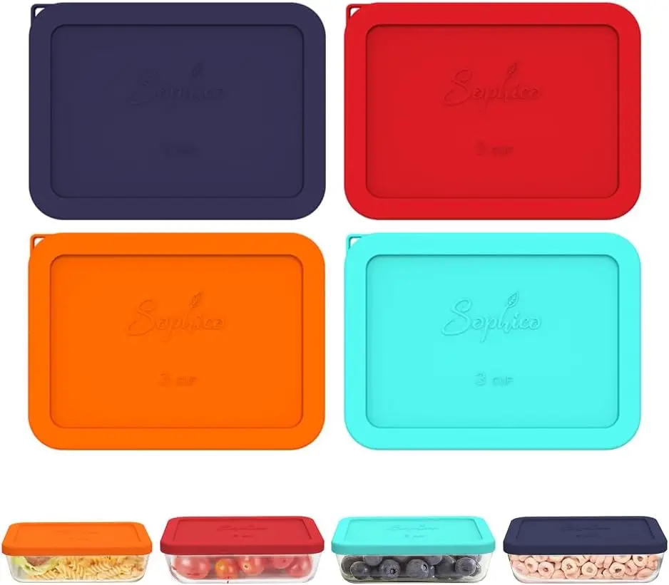 Сменные силиконовые крышки для прямоугольных мисок 3 Cup Rectan le, модель 7210-PC, контейнер в комплект не входит (MIX, 4 шт.)
Сменные силиконовые крышки для прямоугольных мисок 3 Cup Rectan le, модель 7210-PC, контейнер в комплект не входит (MIX, 4 шт.)