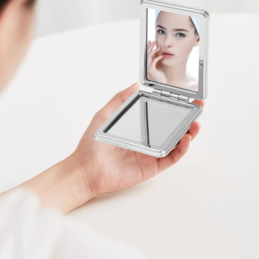 Набор из 4 двусторонних складных зеркал для макияжа, портативные дорожные компактные карманные зеркала из АБС-пластика, серебристые
Набор из 4 двусторонних складных зеркал для макияжа, портативные дорожные компактные карманные зеркала из АБС-пластика, серебристые