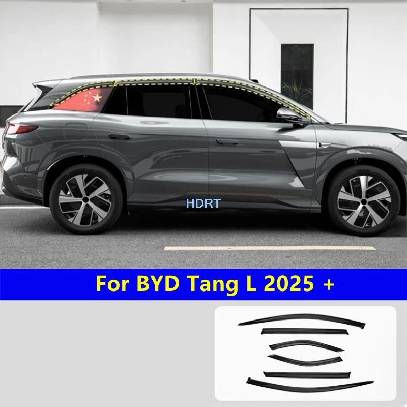 For BYD Tang L 2025 + Car Style Window Visor Awning Shelter Vent Shade Sun Rain Deflector Weather Shield Cover Auto Accessories 
For BYD Tang L 2025 + Car Style Window Visor Awning Shelter Vent Shade Sun Rain Deflector Weather Shield Cover Auto Accessories